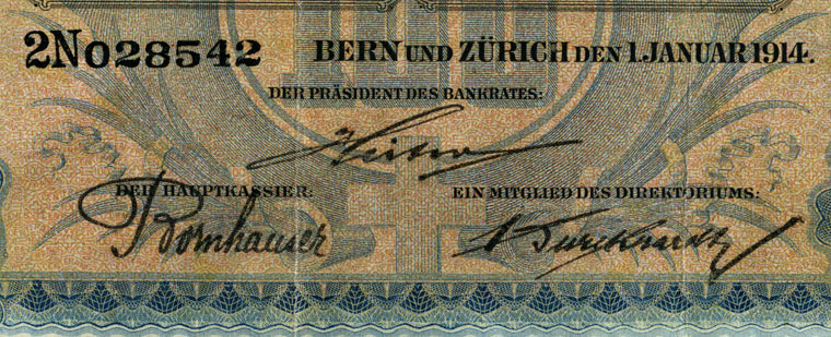 100 Franken, 1914