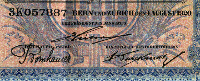 100 Franken, 1920