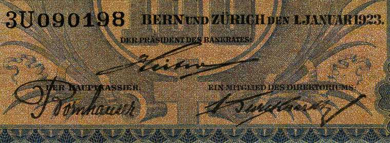 100 Franken, 1923
