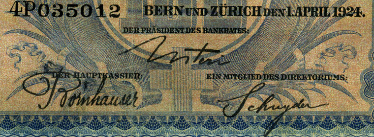 100 Franken, 1924