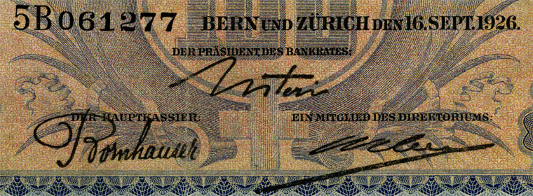 100 Franken, 1926