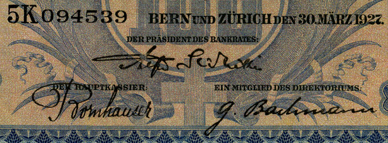 100 Franken, 1927