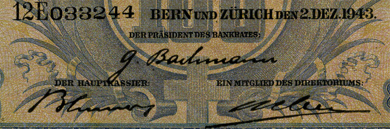 100 Franken, 1943