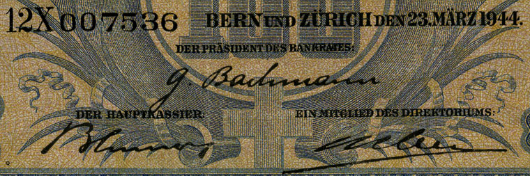 100 Franken, 1944