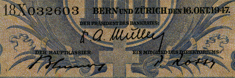 100 Franken, 1947