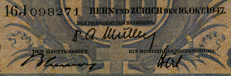100 Franken, 1947