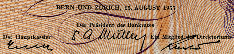 10 francs, 1955