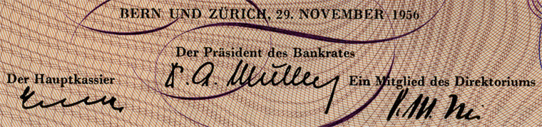 10 francs, 1956