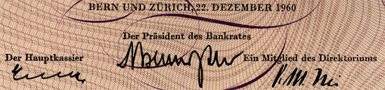 10 Franken, 1960