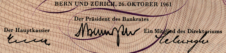 10 Franken, 1961