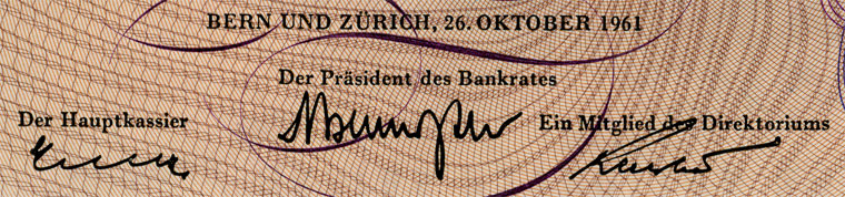 10 Franken, 1961