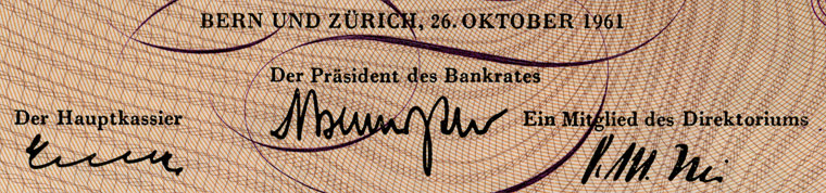 10 francs, 1961