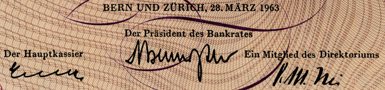 10 Franken, 1963