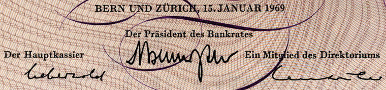 10 Franken, 1969