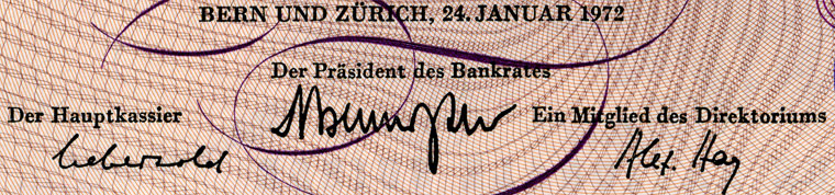 10 Franken, 1972