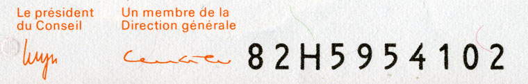 10 francs, 1982