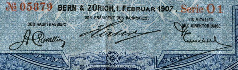 100 francs, 1907