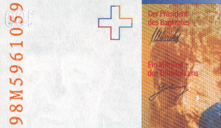 100 francs, 1998