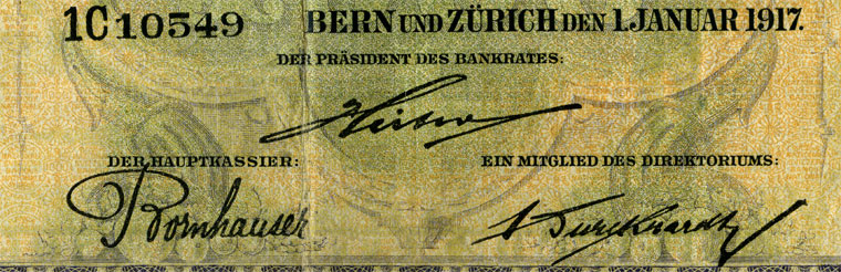 1000 francs, 1917