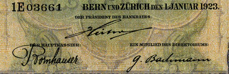 1000 francs, 1923