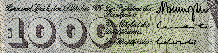 1000 Franken, 1973