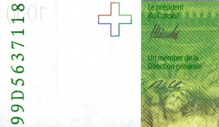 1000 francs, 1999