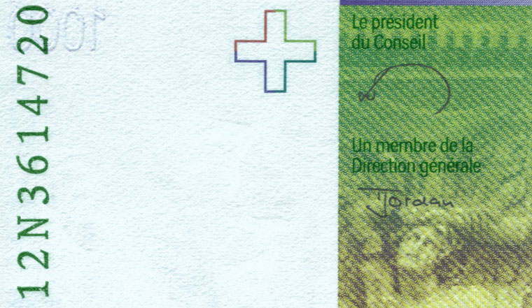 1000 francs, 2012