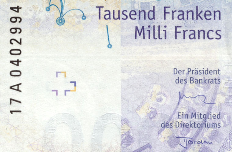 1000 francs, 2017