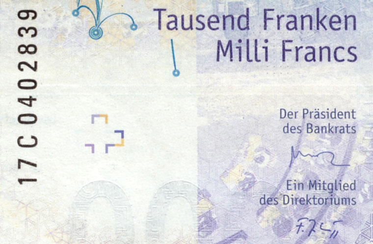 1000 Franken, 2017