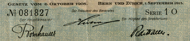20 francs, 1915