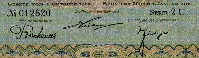 20 francs, 1916