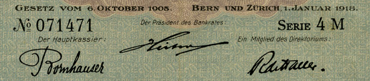 20 francs, 1918