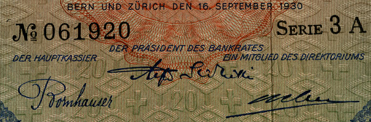 20 Franken, 1930
