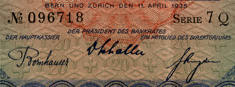 20 Franken, 1935