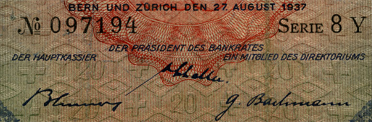 20 Franken, 1937