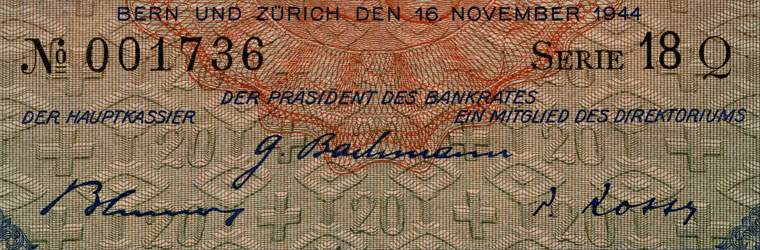 20 francs, 1944