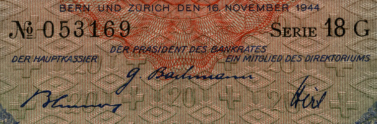 20 Franken, 1944