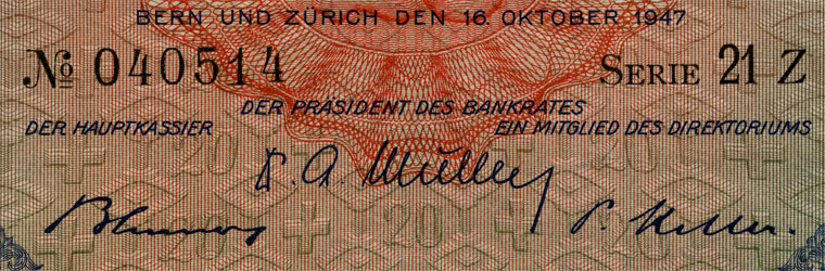 20 Franken, 1947