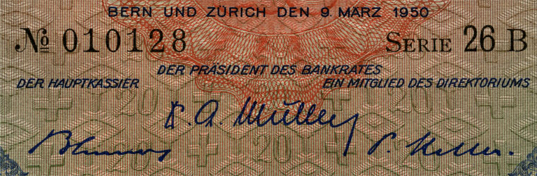 20 francs, 1950