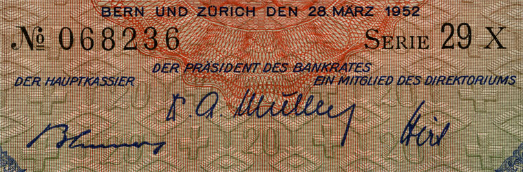20 francs, 1952