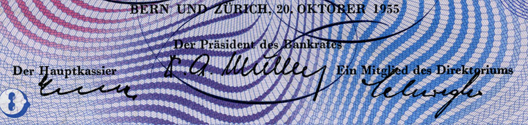 20 francs, 1955