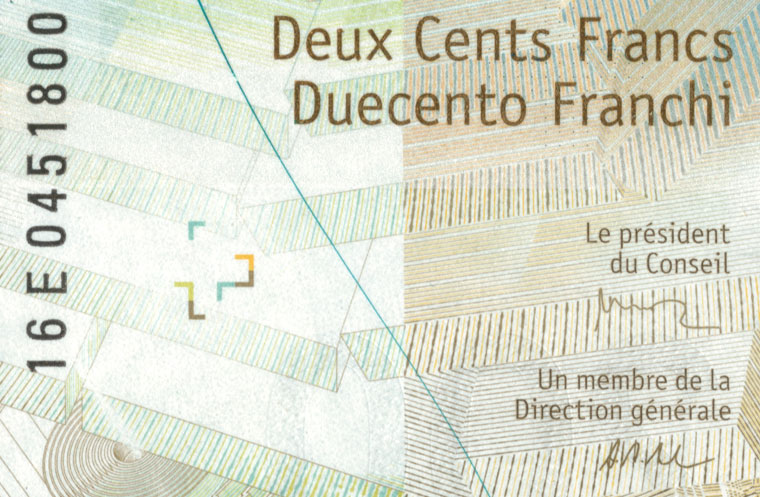 200 francs, 2016