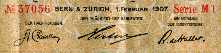 50 Franken, 1907