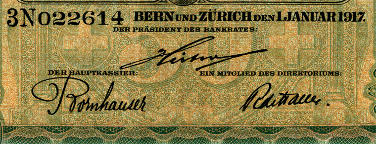 50 Franken, 1917