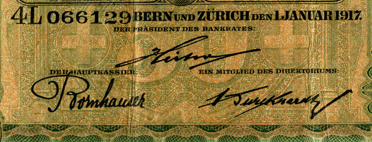 50 Franken, 1917