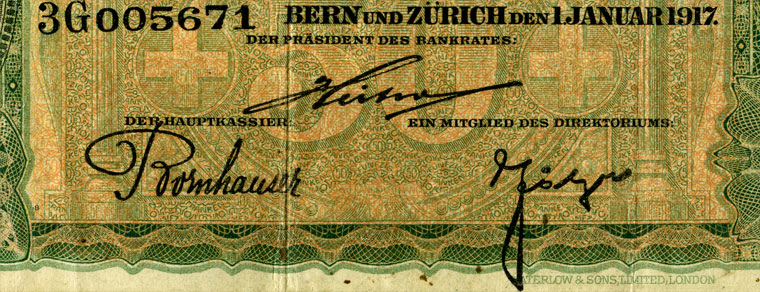 50 francs, 1917