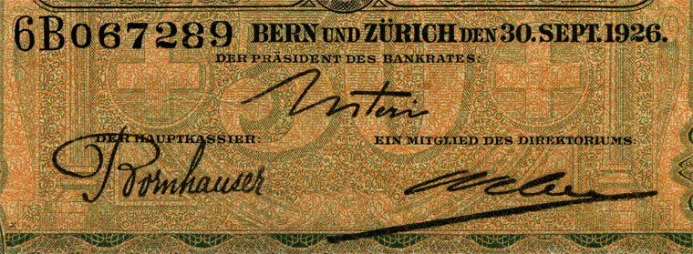 50 Franken, 1926