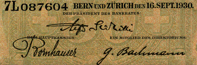 50 Franken, 1930