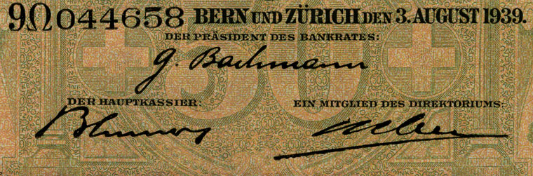 50 francs, 1939