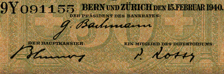 50 Franken, 1940